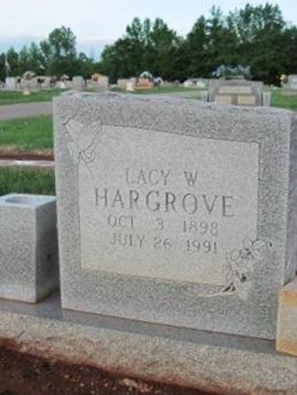 Lacy W. Hargrove on Sysoon