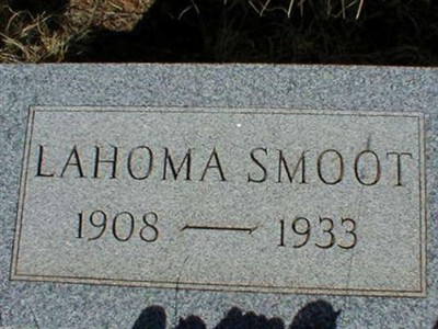 Lahoma S Bigelow Smoot on Sysoon