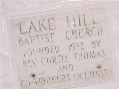 Lake Hill Baptist Church Cemetery on Sysoon