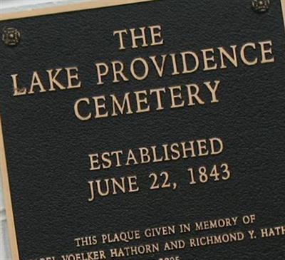 Lake Providence Cemetery on Sysoon