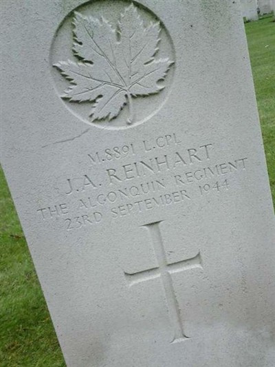 Lance Corporal James Alexander Reinhart, on Sysoon