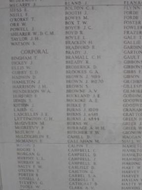 Lance Corporal James Gahan on Sysoon