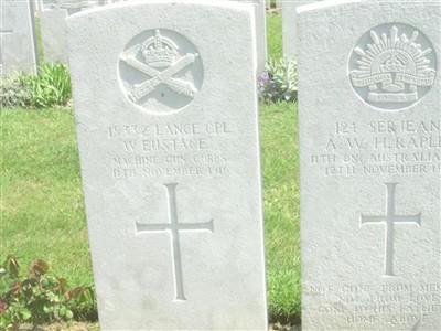 Lance Corporal W Eustace on Sysoon