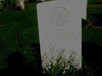 Lance Corporal William Dorey Shields on Sysoon