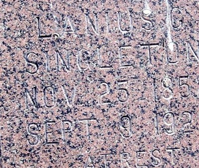 Lanius G Singleton on Sysoon