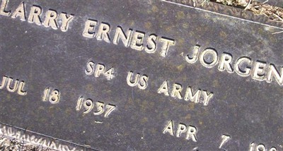 Larry Ernest Jorgensen on Sysoon