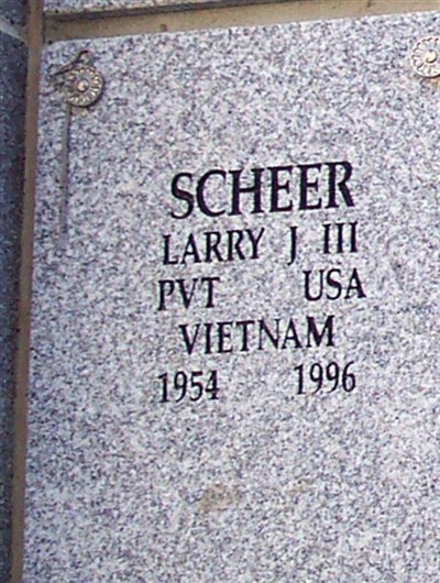 Larry J Scheer, III on Sysoon