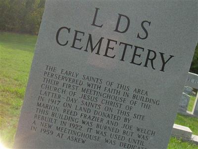 Latter Day Saints Cemetery on Sysoon