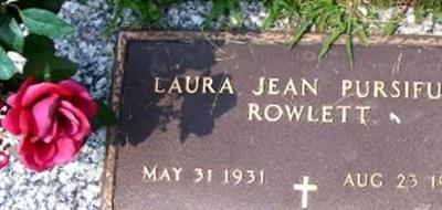 Laura Jean Pursiful Rowlett on Sysoon