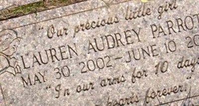 Lauren Audrey Parrott on Sysoon