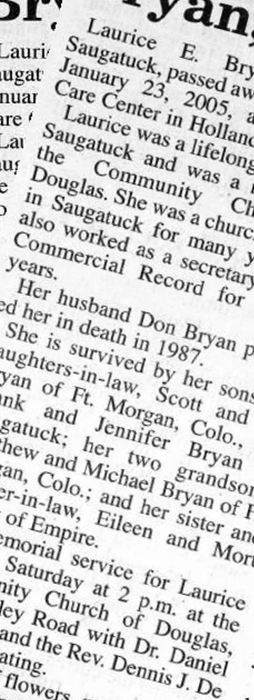Laurice Bryan on Sysoon