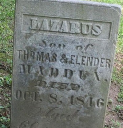 Lazarus Maddux on Sysoon