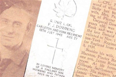 LCpl Frank Joseph Downing on Sysoon