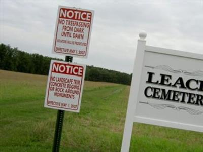 Leach Cemetery on Sysoon