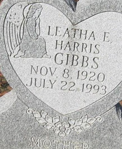 Leatha E Harris Turner Gibbs on Sysoon