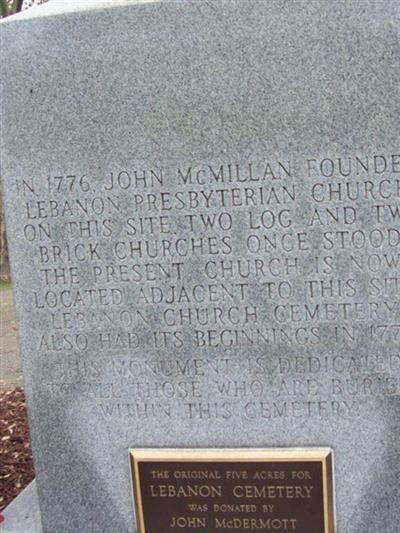 Lebanon Church Cemetery on Sysoon