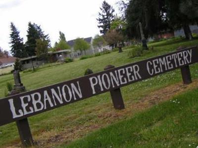 Lebanon Pioneer Cemetery on Sysoon