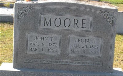 Lecta H Moore on Sysoon