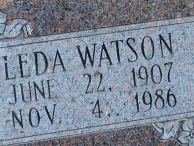 Leda Watson Holiman on Sysoon