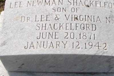 Lee Newman Shackelford on Sysoon