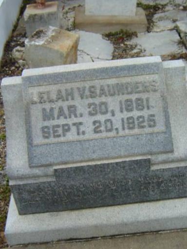 Lelah V. Saunders on Sysoon