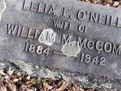 Lelia E O'Neill McComb on Sysoon