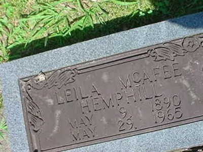Lelia McAfee Hemphill on Sysoon
