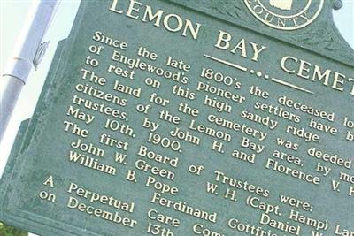 Lemon Bay Historical Cemetery on Sysoon