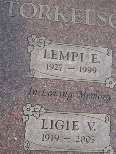 Lempi E Torkelson on Sysoon