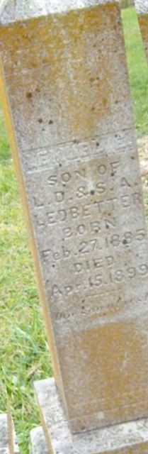Lemuel E Ledbetter on Sysoon