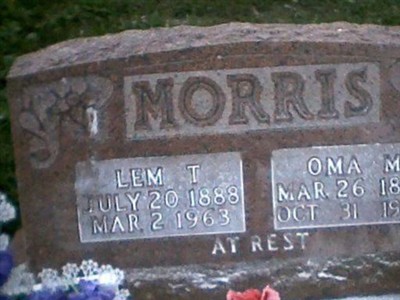Lemuel Thomas Morris on Sysoon