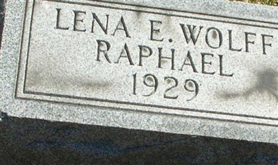 Lena E Wolff Raphael on Sysoon