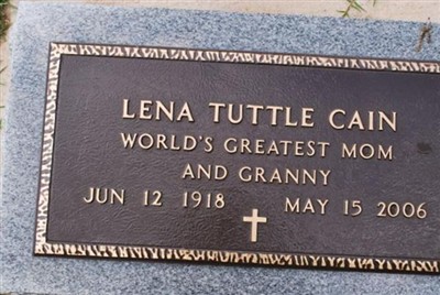 Lena Tuttle Cain on Sysoon