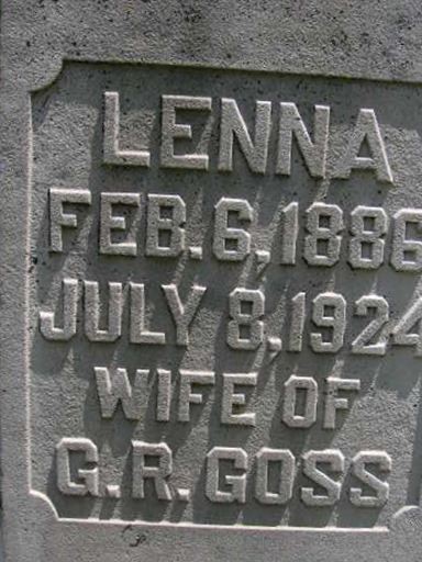 Lenna B. Colley Goss on Sysoon