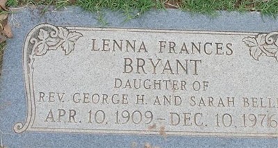 Lenna Frances Bryant on Sysoon
