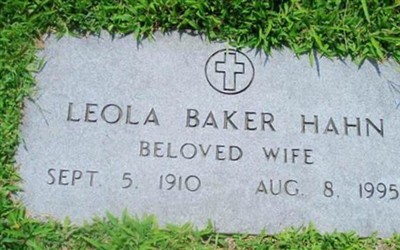 Leola Baker Hahn on Sysoon
