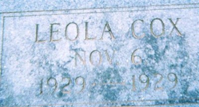Leola Cox on Sysoon