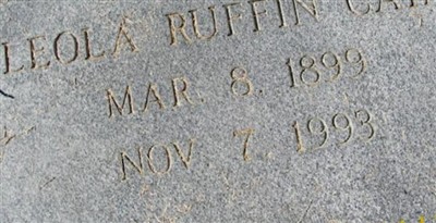 Leola Ruffin Cain on Sysoon