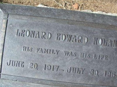 Leonard Edward Nolan on Sysoon