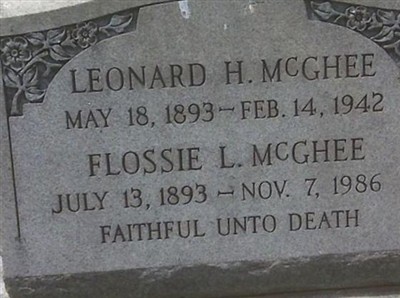 Leonard H McGhee on Sysoon