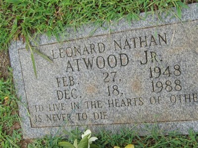 Leonard Nathan Atwood, Jr on Sysoon