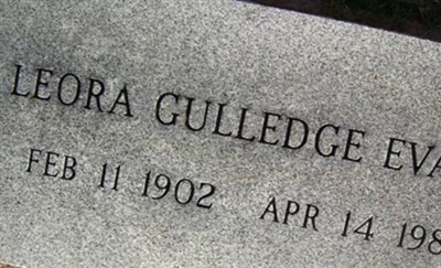 Leora Gulledge Evans on Sysoon