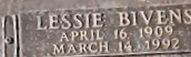 Lessie Bivens Elsey on Sysoon