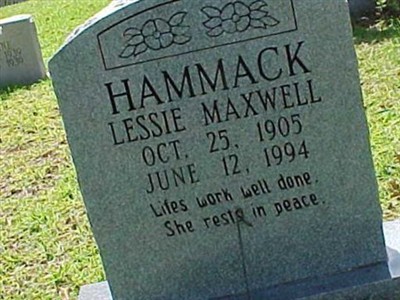 Lessie Cox Hammack on Sysoon