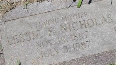 Lessie F Nicholas on Sysoon