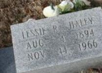 Lessie R Haley on Sysoon
