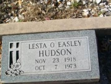 Lesta O Easley Hudson on Sysoon