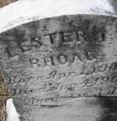 Lester J Rhoad on Sysoon