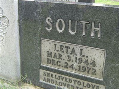 Leta L. Hurt South on Sysoon
