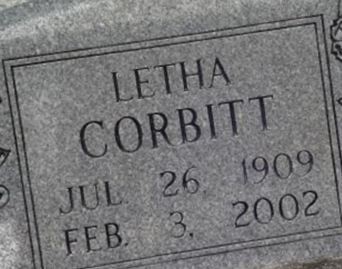 Letha Corbitt on Sysoon